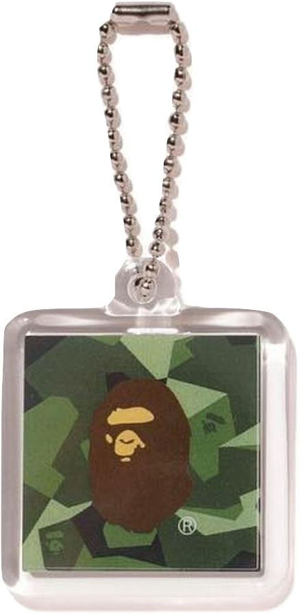A Bathing Ape Splinter Camo Keychain - Bathing Ape (928x928), Png Download