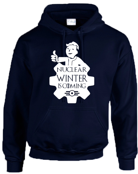 Nuclear Winter Hoodie Inspired By Fallout Vault Tec - Nirvana Hoodie | Grunge Rock Design | Mens Black X-large (553x687), Png Download
