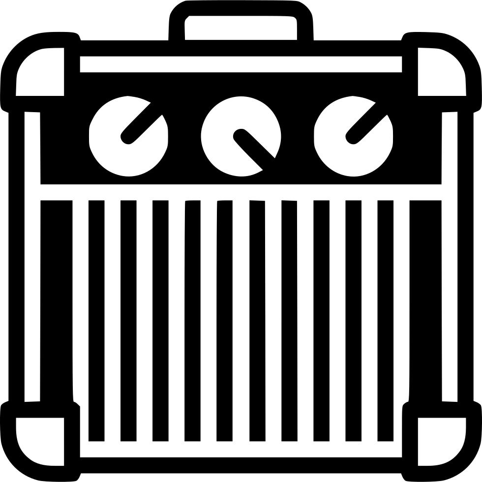 Amplifier Svg Png Icon - Guitar Amp Free Png (980x980), Png Download