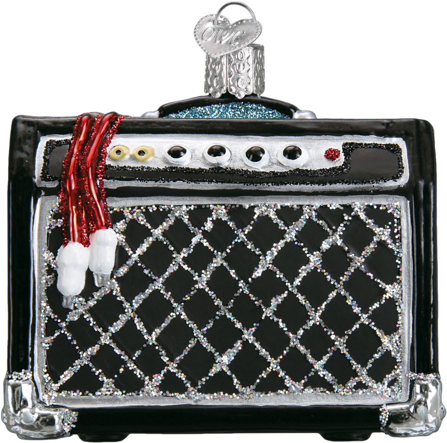 Guitar Amp Old World Christmas Ornament 38047 (950x950), Png Download