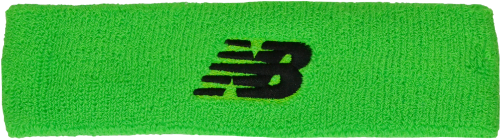 Nb Terry Headbands Neon Green - New Balance (1024x317), Png Download