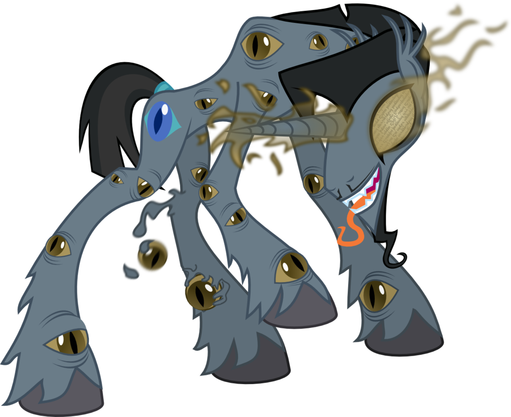 Asemd7, Creepy, Eyeball, Eyes, Goatee, Hoodwink, Mutant, - Cartoon (1024x837), Png Download