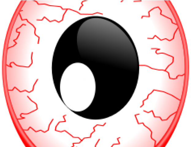 Creepy Clipart Bloodshot Eye - Cartoon Bloodshot Eyes (640x480), Png Download