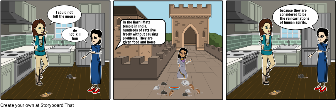 Karni Mata Important Rats - Cartoon (1164x385), Png Download