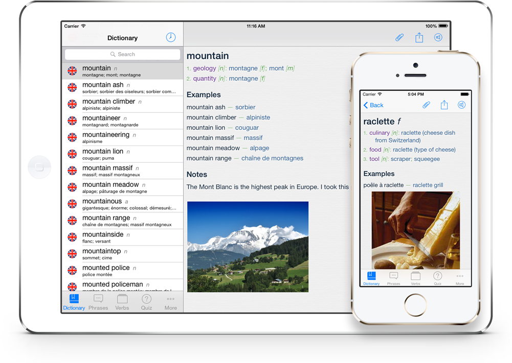 Advanced Features And Extensive Content Make Vidalingua - Mont Blanc (1000x720), Png Download