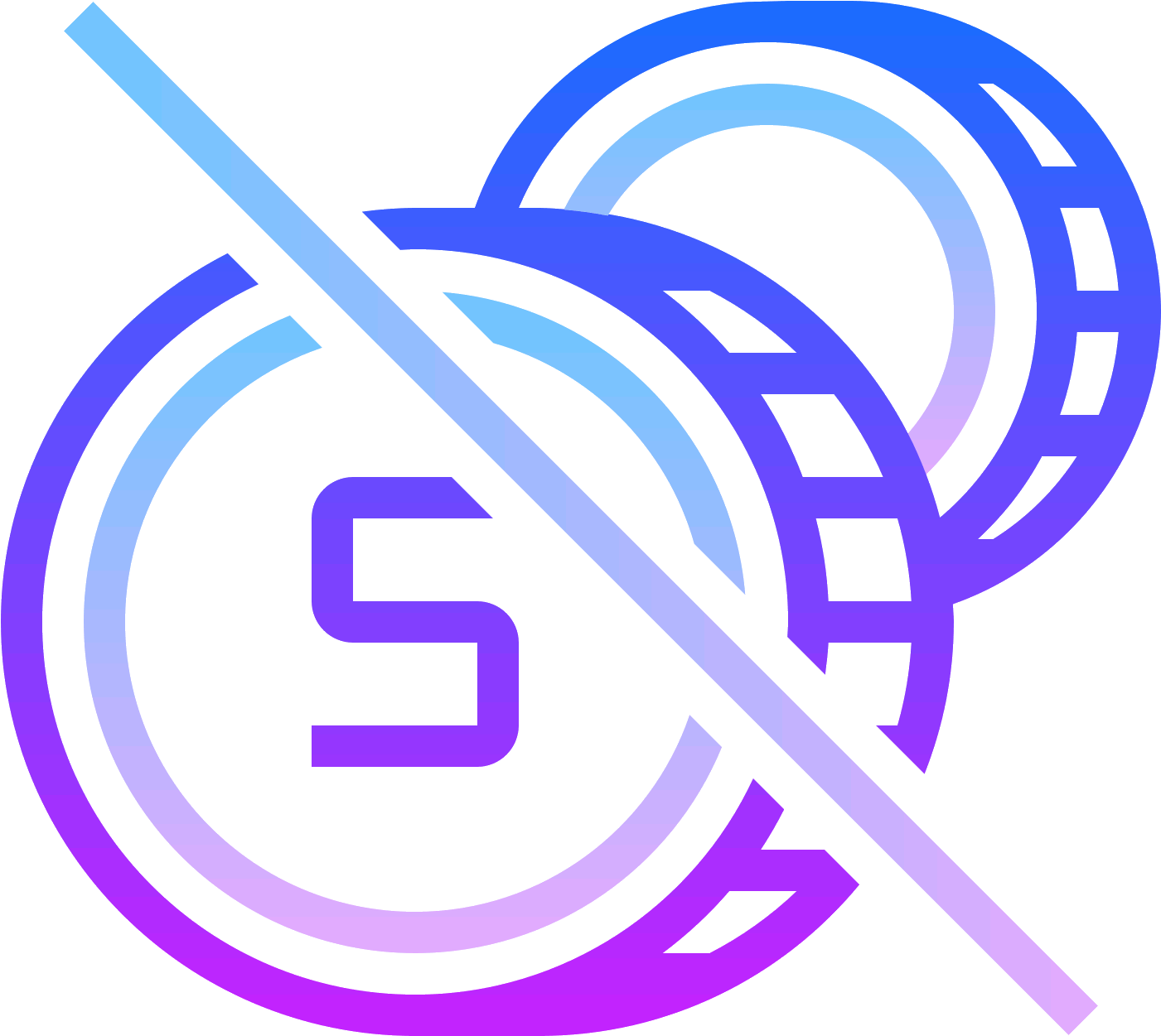 No Cash Icon - Circle (1600x1600), Png Download