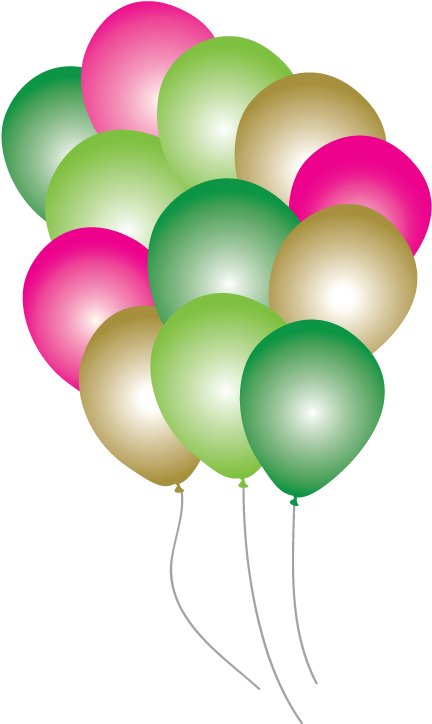 Tropical Leaf Gold Foil Balloons Party Pack - Party Pack 16 (445x745), Png Download