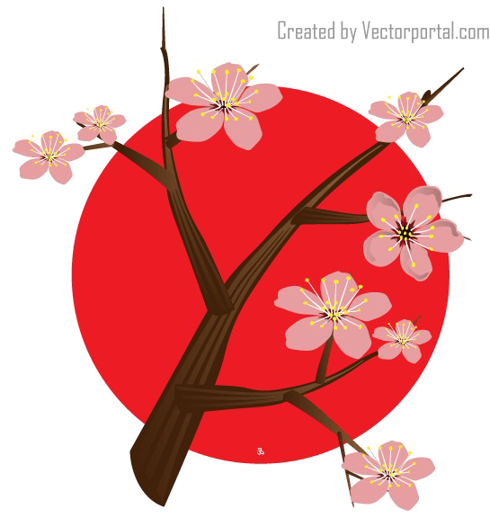 Japanese Designs Download Hd Png - Japan Cherry Blossom Logo (600x575), Png Download