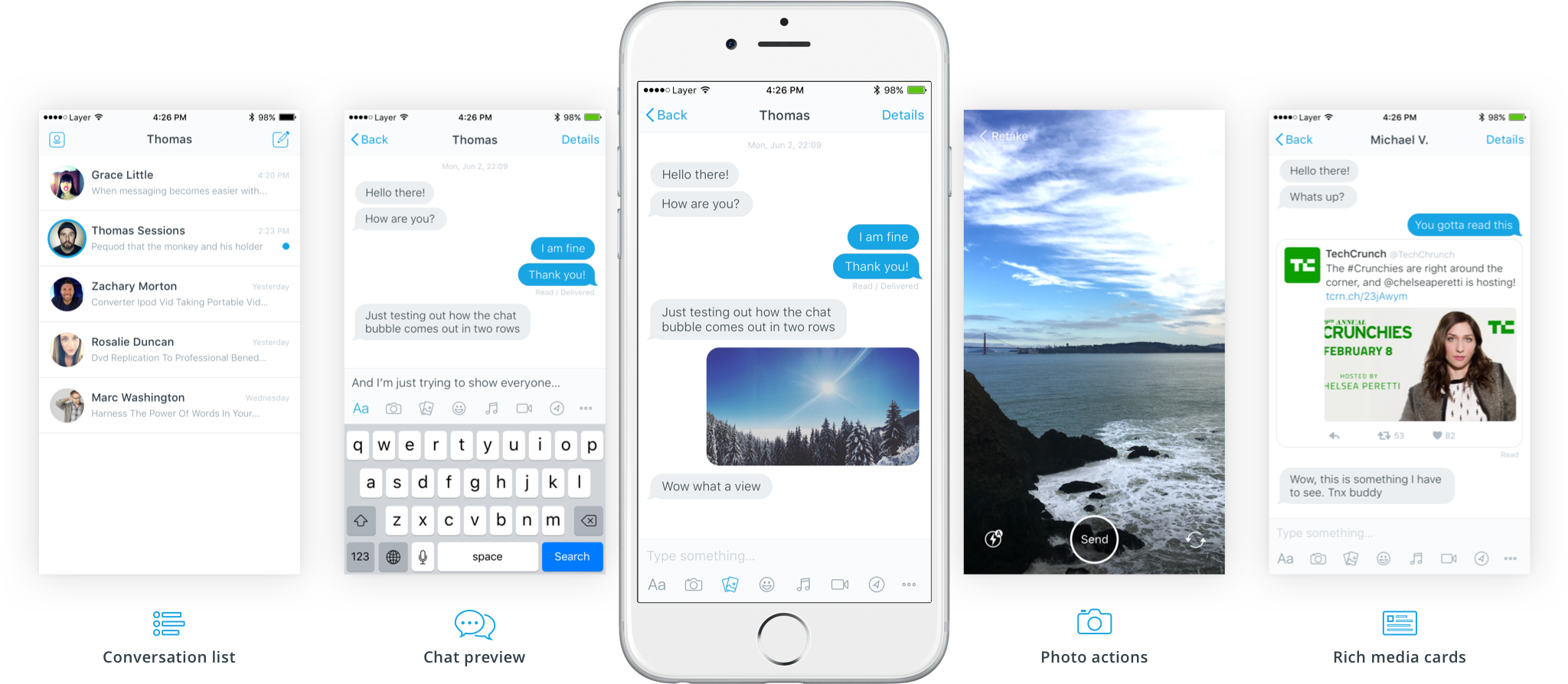 Messaging Design Kit For Sketch Layer - Facebook (3000x1000), Png Download