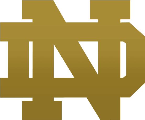 Gold Notre Dame Logo Png (800x800), Png Download