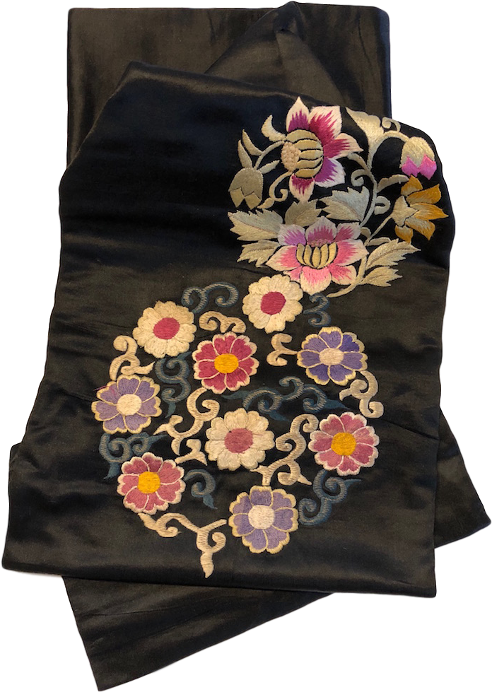 Japanese Obi Floral Embroidered - Artificial Flower (750x1000), Png Download