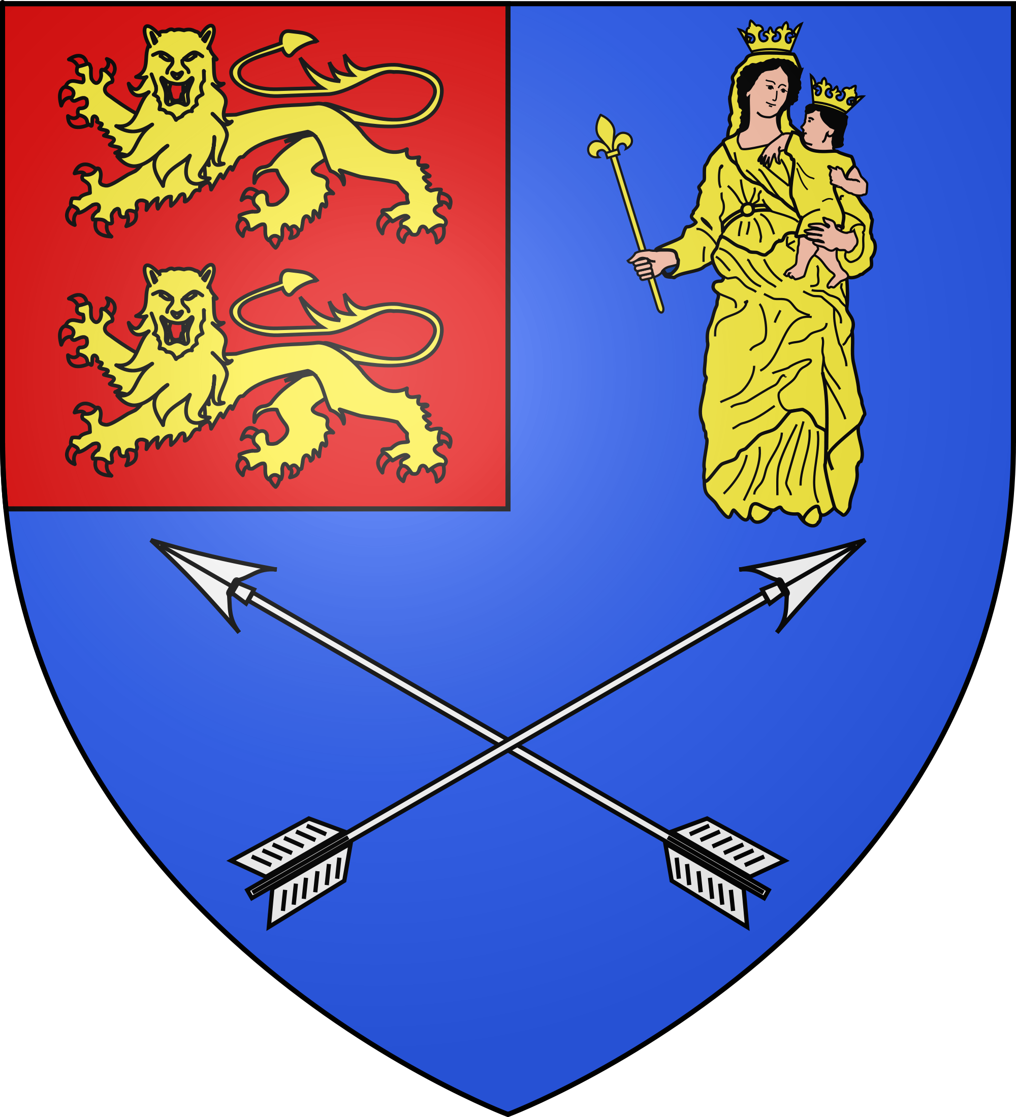 Open - Blason Normandie (2000x2200), Png Download