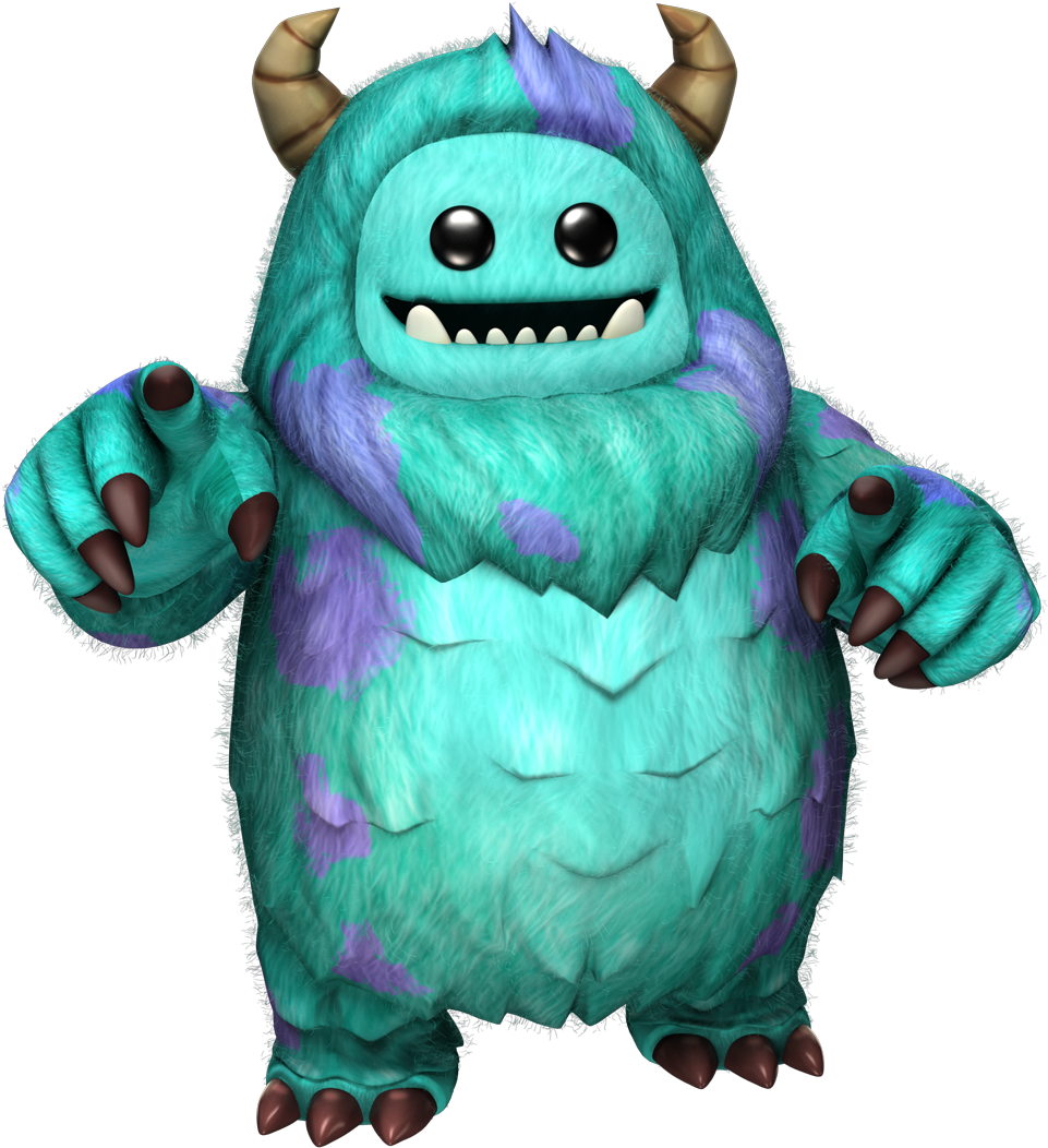 Sullybigtogglepose - Little Big Planet Monster Inc (1200x1200), Png Download