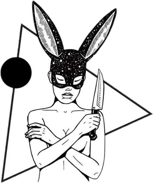Triangle Shapes Knife Badbunny Badbitch Savage Sexy - Skin (532x635), Png Download