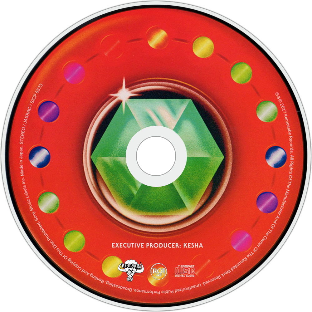 Ke$ha Rainbow Cd Disc Image - Kesha Rainbow Japanese Edition (1000x1000), Png Download