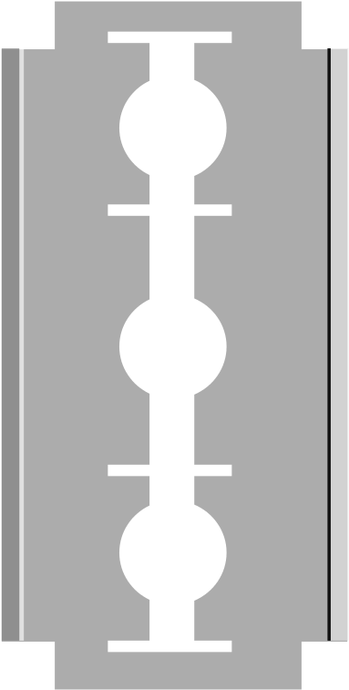 Free To Use &, Public Domain Personal Hygiene Clip - Razor Blade Clipart Transparent (427x800), Png Download