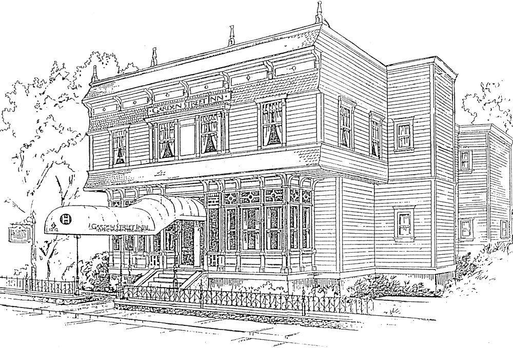 1212 Garden-transparentbg - Drawing (1000x679), Png Download