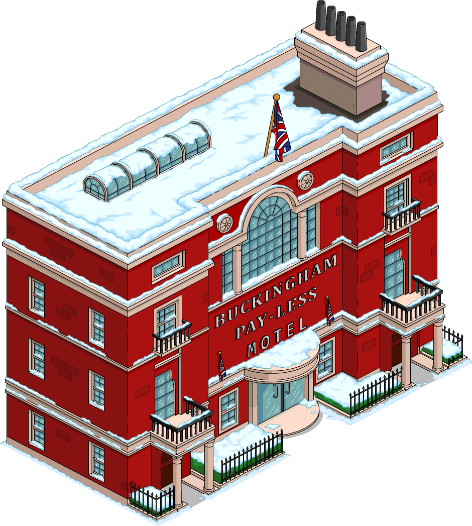 Buckingham Pay-less Motel Snow Menu - Buckingham Pay Less Hotel (940x1047), Png Download