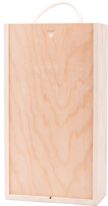 2 Bottle Box - Plywood (415x800), Png Download