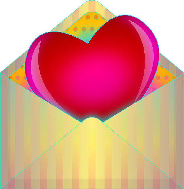 Carta De Amor Em Png - Animated Envelope With Heart Cartoon (623x640), Png Download