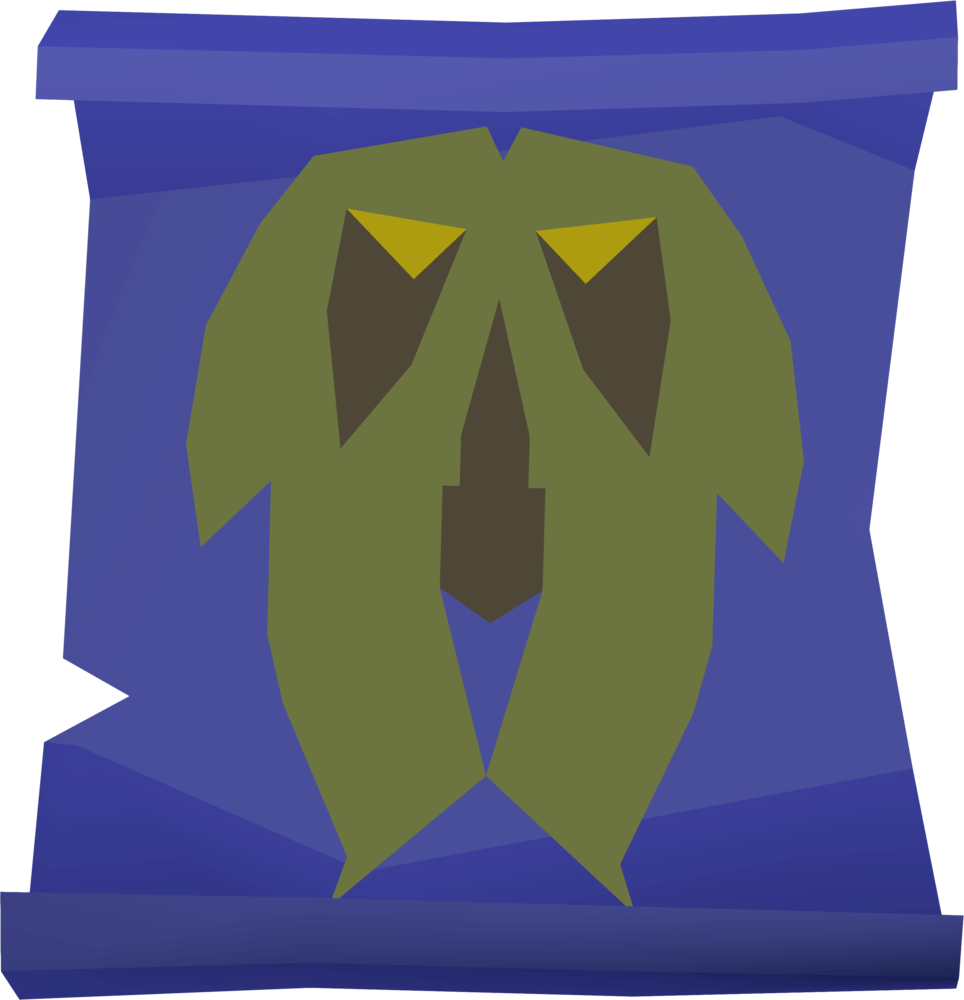 Swamp Plague Scroll Detail - Wiki (964x1000), Png Download