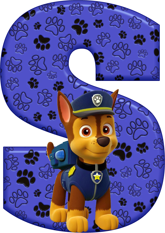 *✿**✿*s*✿**✿*de Alfabeto Decorativo - Alfabeto De La Patrulla Canina (544x766), Png Download