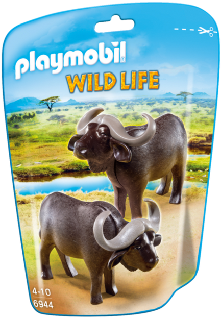 Water Buffaloes - 6944 Playmobil (900x630), Png Download