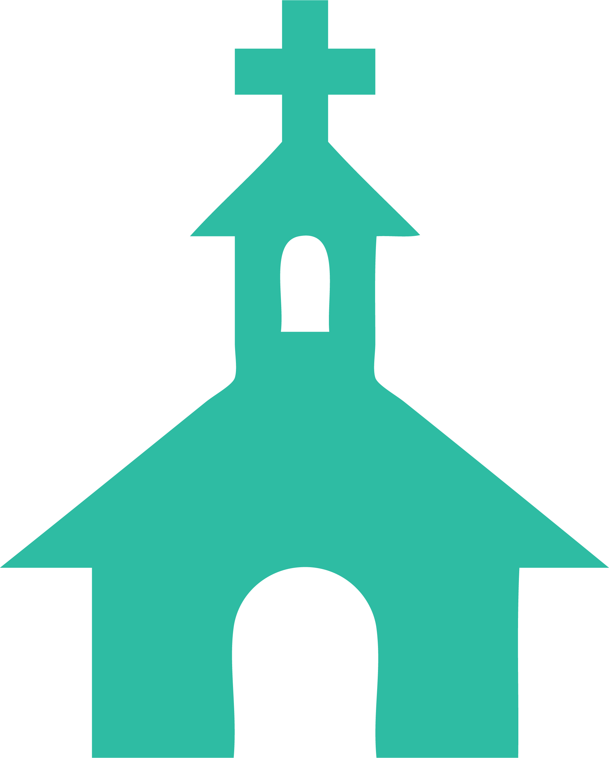 Building Updates - Silhouette Of A Church (2096x2610), Png Download
