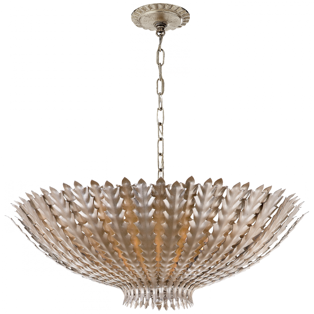Hampton Large Chandelier In Burnished Silver Lea - Visual Comfort Hampton Large Pendant In Burnished Silver (1000x1000), Png Download