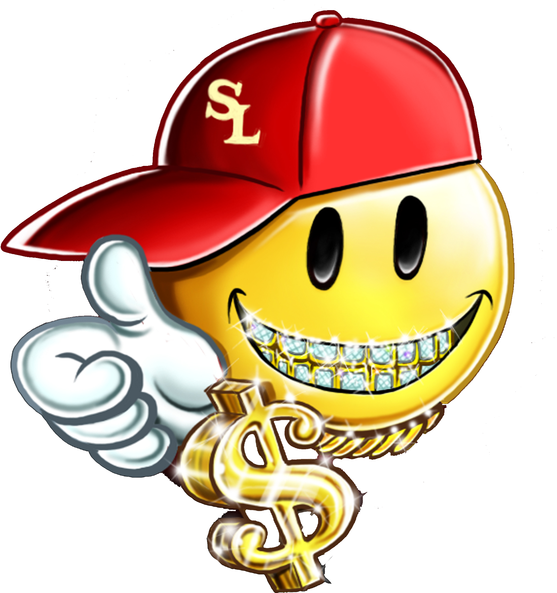 Gold Nugget Style - Grillz (3000x3000), Png Download