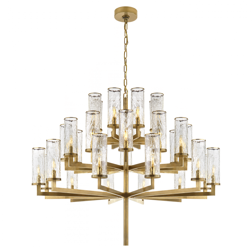 Liaison Triple Tier Chandelier In Antique-burnis - Visual Comfort Kw5202ab-crg Kelly Wearstler Liaison (1000x1000), Png Download