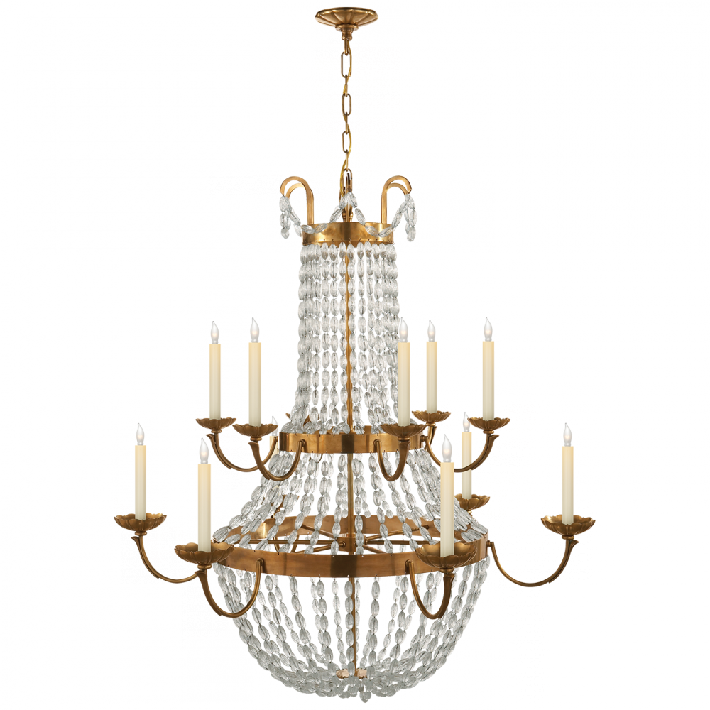 Paris Flea Market Grande Chandelier In Antique-b - Visual Comfort Paris Flea Market (1000x1000), Png Download