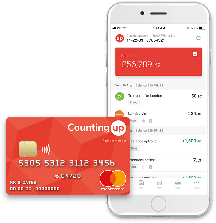Counting Up Business Account (733x767), Png Download