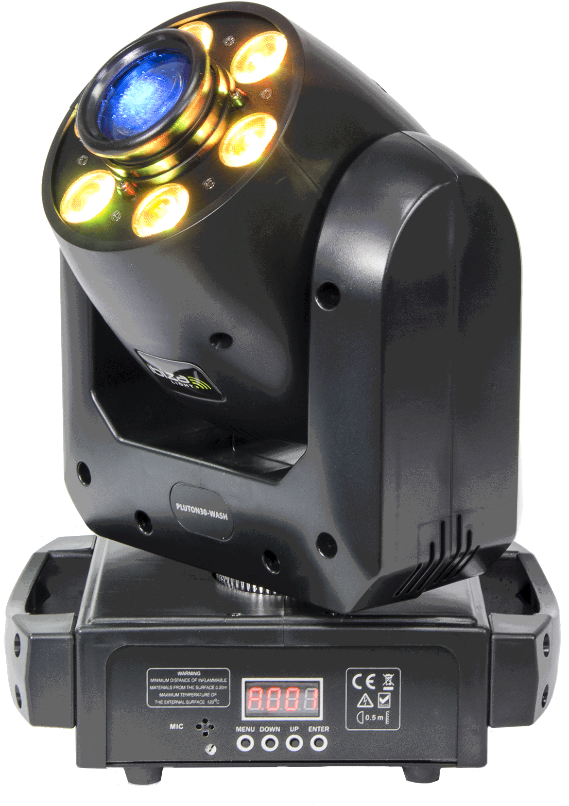 Ibiza Light & Sound Ibiza Pluton 30 Spot + Wash (1196x1702), Png Download