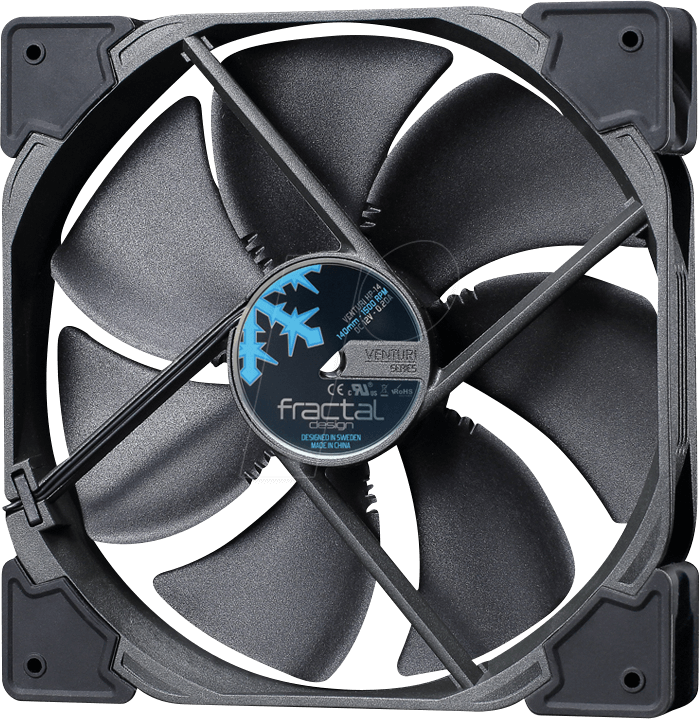 Fractal Design Case Fan Venturi Hp 14 Pwm, 140mm Fractal - Fractal Design Venturi Fans (699x719), Png Download