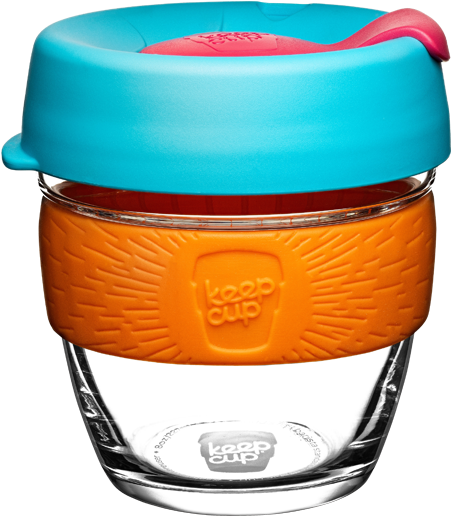 Cloudburst - Keepcup Brew Band Glass 227ml Reusable Coffee Cup Fennel (1000x1000), Png Download
