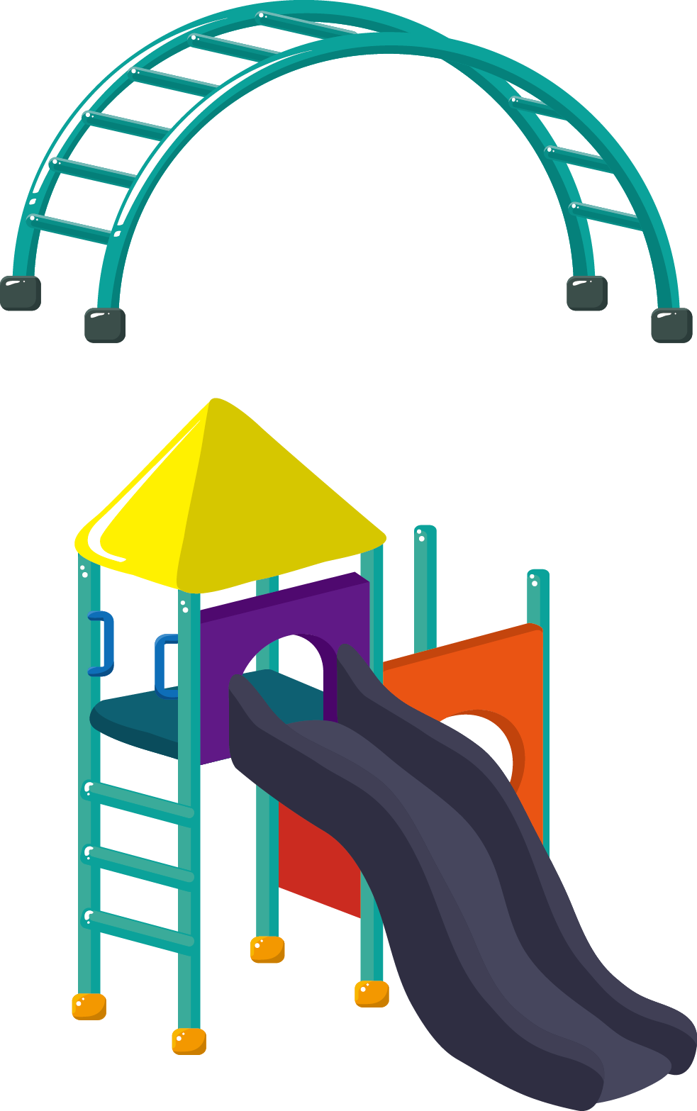 Download Amusement Park Toy Children S Childrens Decoration - Cartoon  Playground PNG Image with No Background 