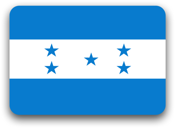 Bandera De Honduras, Flat Style - 504 Codigo De Pais (640x480), Png Download