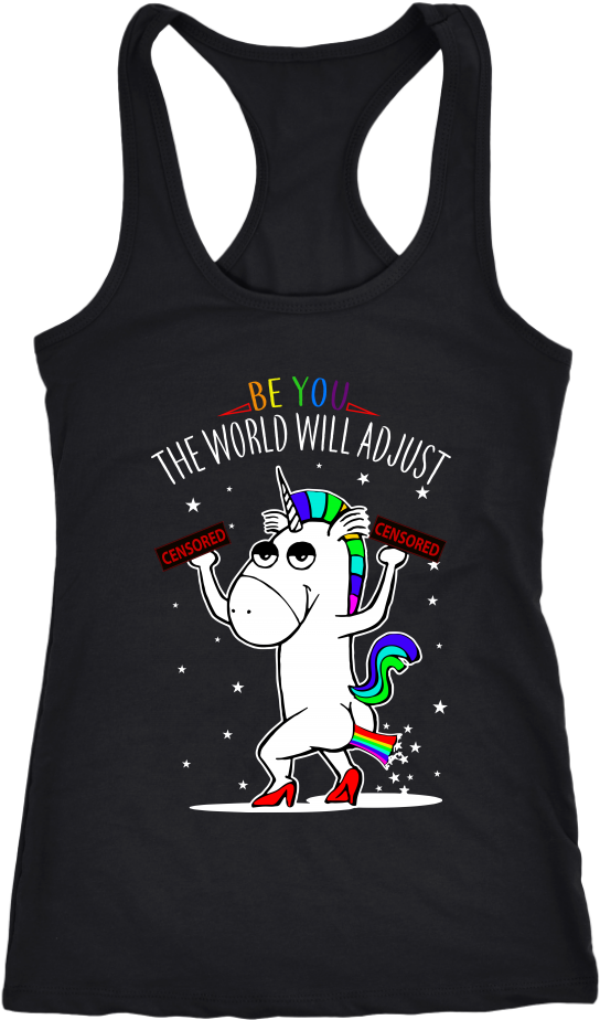 Be You The World Will Adjust Gay Pride - Dog Lover And Runner Tank Top - Can't Jog Without Dog (1024x1024), Png Download