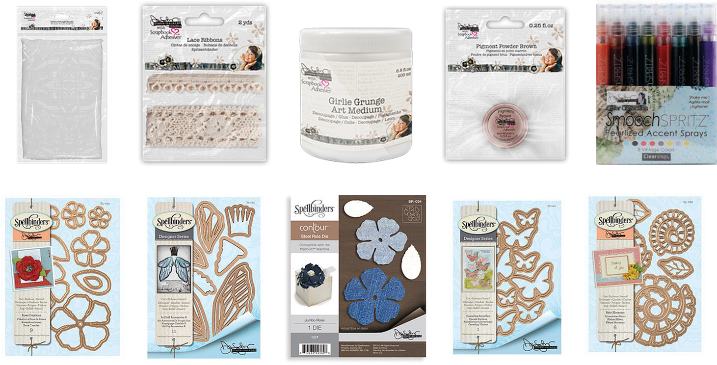 Below Are Images Of Donna's Products That I Used - Spellbinders Shapeabilities Dies-cascading Butterflies (1600x774), Png Download