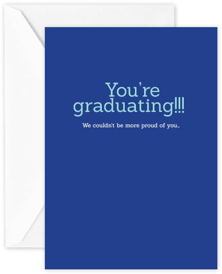 Youre Graduating We Couldnt Be More Proud - Christmas Card (590x590), Png Download