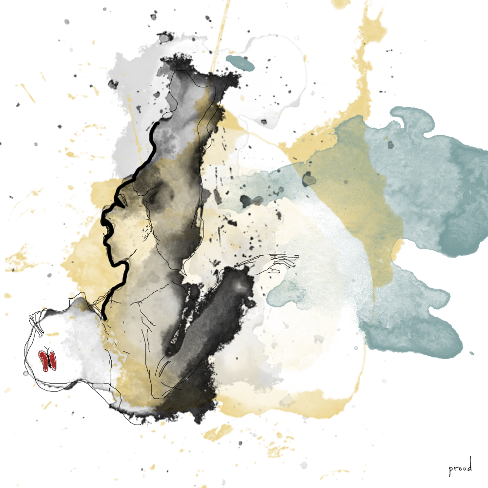 Andrea Martina Tiberi - Watercolor Splatters (1000x1000), Png Download