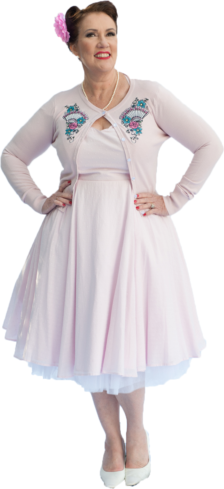 Pretty In Pink Eveline Dress - Hell Bunny (1200x1800), Png Download