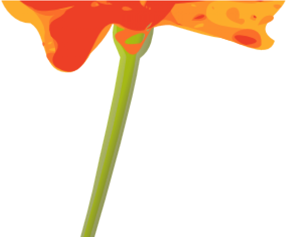 Orange Flower Clipart Mexican Flower - Orange Flower Clipart (640x480), Png Download