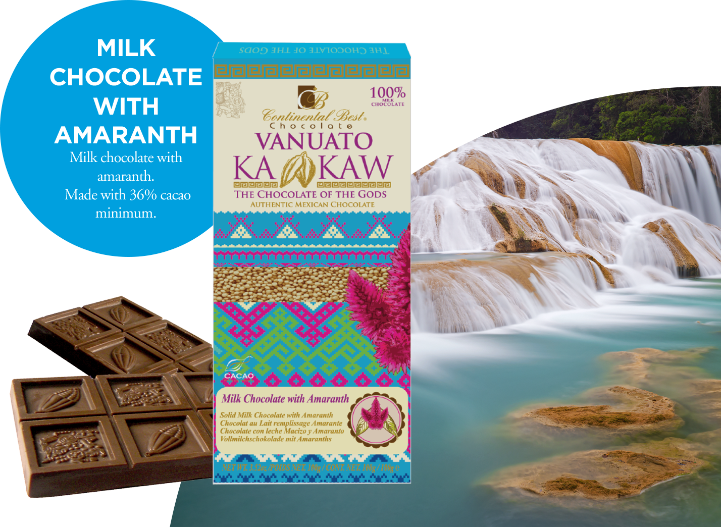 Tableta Chocolate Con Amaranto , Santaruarios De La - Agua Azul (1428x1044), Png Download