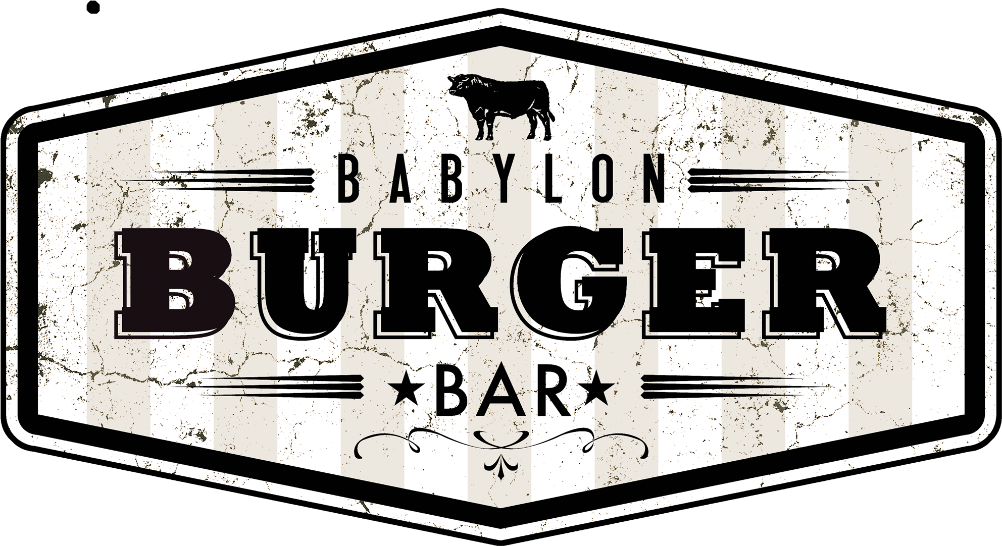 Babylon Burger Bar - Sign (2048x1098), Png Download