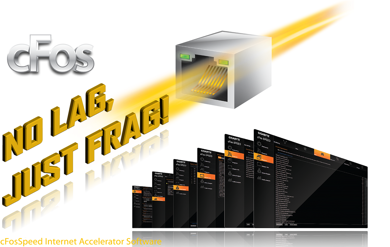 Intel® Gbe Lan Features Cfosspeed, A Network Traffic - Cfos Gigabyte (1920x835), Png Download