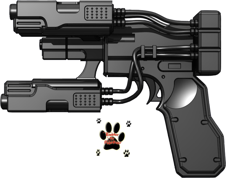 Render Y Gum Gantz Photo Render Ygum Bypain Fear - Weapon (800x700), Png Download