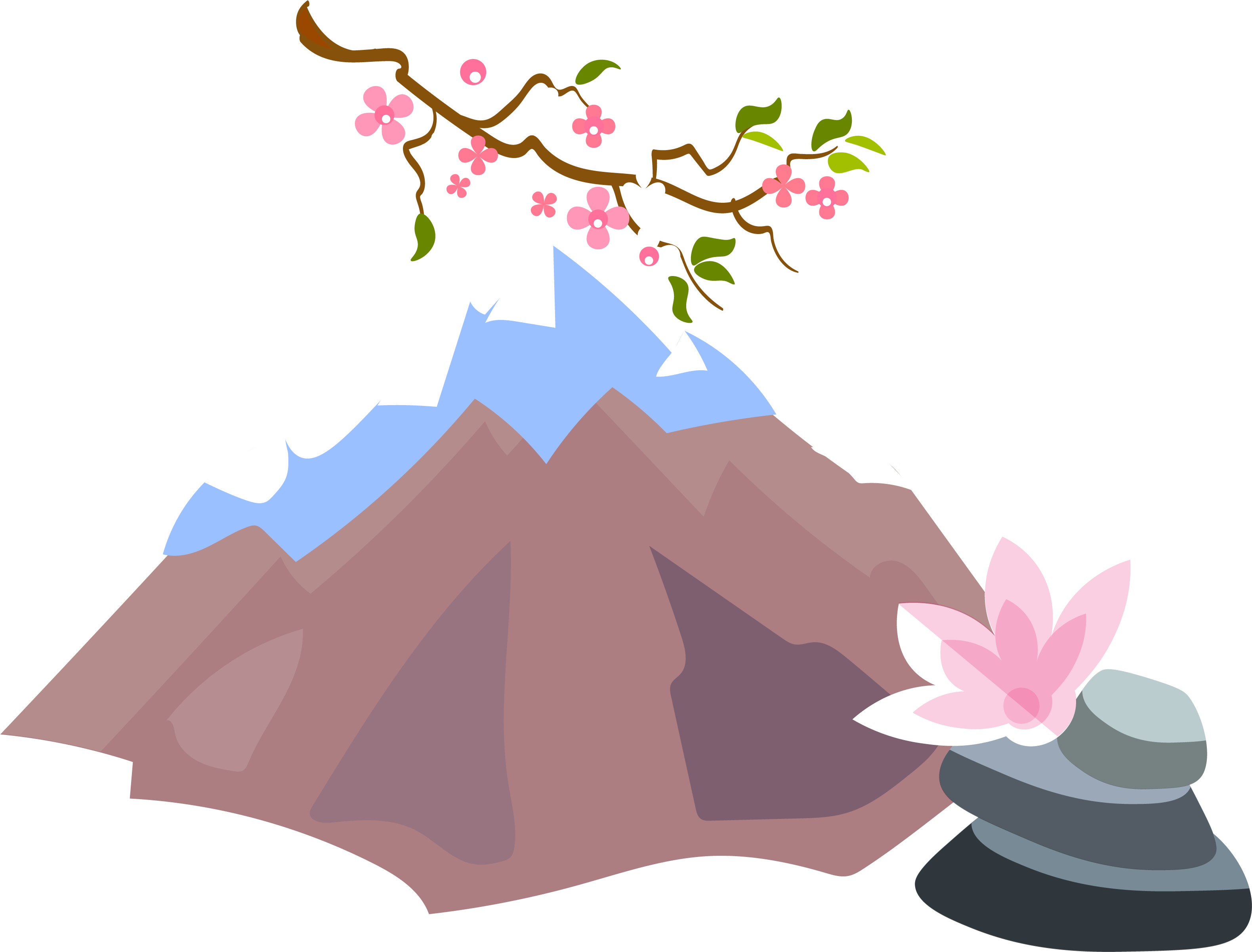 Mount Fuji Clipart Kabundukan - Water Lily (3333x3333), Png Download
