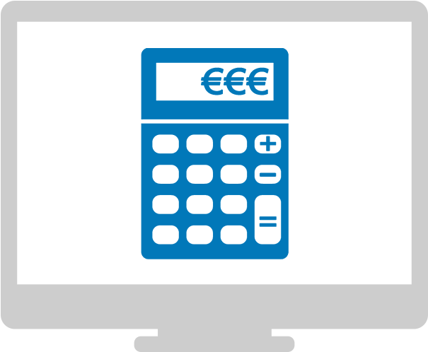 Profit Calculator - Calculator Icon Vector Png (800x546), Png Download
